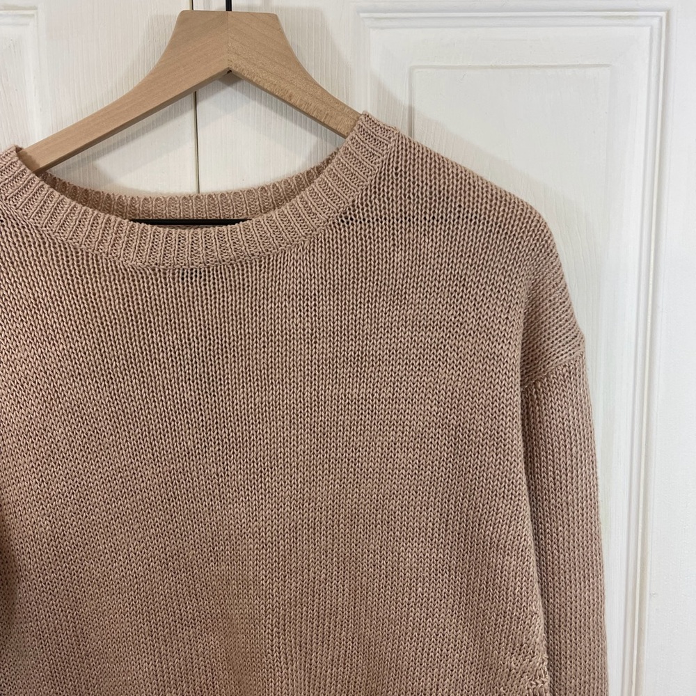J. CREW Light Pink Linen Sweater
